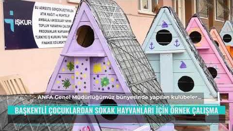 BAŞKENTLİ ÇOCUKLARDAN SOKAK HAYVANLARI İÇİN ÖRNEK ÇALIŞMA