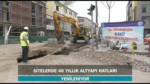 ANKARA BÜYÜKŞEHİR ALTINDAĞ SİTELER'DE 40 YILLIK ALTYAPI HATLARINI YENİLİYOR