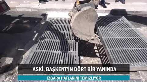 ASKİ’DEN KENT GENELİNDE KAPSAMLI IZGARA VE ALT GEÇİT TEMİZLİĞİ