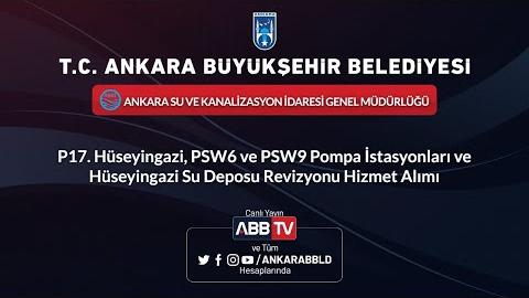 ASKİ GENEL MÜDÜRLÜĞÜ P17.Hüseyingazi, PSW6 ve PSW9 Pompa İstasyonları Revizyonu Hizmet Alımı