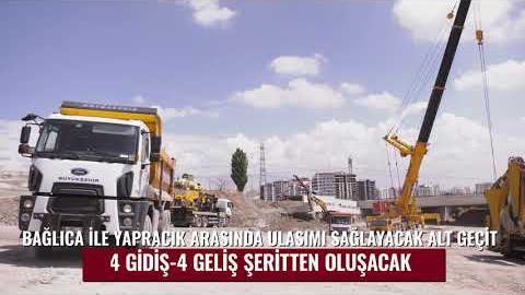 Bağlıca Bulvarı ve Çevre Yolu bağlantı çalışmalarımızı 30 Ağustos Zafer Bayramı'nda tamamlıyoruz.