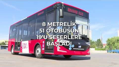 Yeni otobüslerimizin ilk partisi Ankara sokaklarında. 
