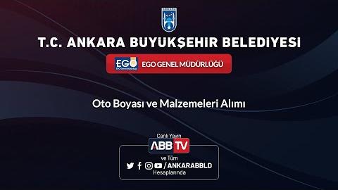 EGO GENEL MÜDÜRLÜĞÜ - Oto Boyası ve Malzemeleri Alımı