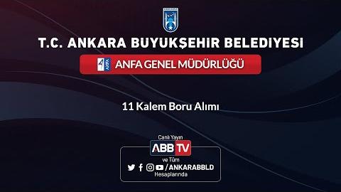 ANFA GENEL MÜDÜRLÜĞÜ - 11 Kalem Boru Alımı