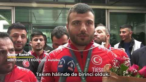 Olimpiyat Şampiyonu Güreşçilerimiz Yurda Döndü 