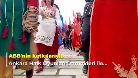 Bağımsızlık meşalesinin yakıldığı gün 19 Mayıs'ı Başkent'te halk dansları eşliğinde kutladık