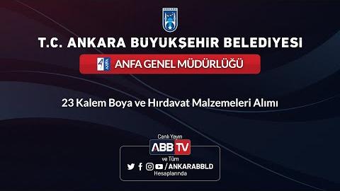 ANFA GENEL MÜDÜRLÜĞÜ - 23 Kalem Boya ve Hırdavat Malzemeleri Alımı