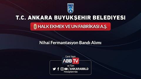 HALK EKMEK VE UN FABRİKASI AŞ - Nihai Fermantasyon Bandı