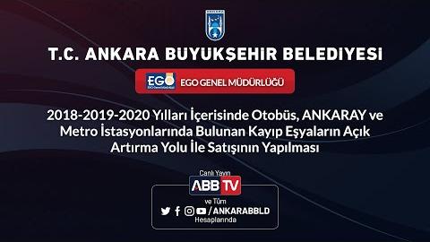 EGO GENEL MÜDÜRLÜĞÜ - Otobüs, ANKARAY ve Metro İstasyonlarında Bulunan Kayıp Eşyaların Satışı