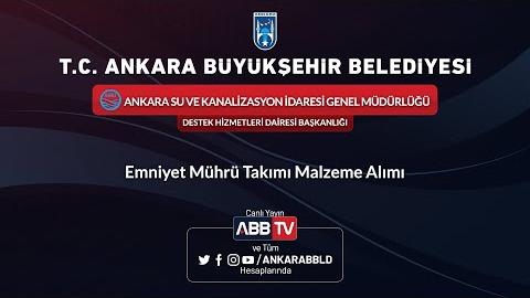 ASKİ GENEL MÜDÜRLÜĞÜ DESTEK HİZMETLERİ DAİRESİ BAŞKANLIĞI Emniyet Mührü Takımı Malzeme Alımı