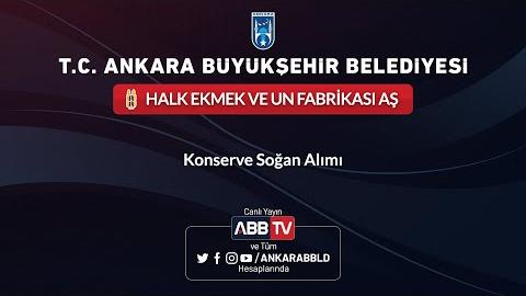 HALK EKMEK VE UN FABRİKASI AŞ - Konserve Soğan Alımı