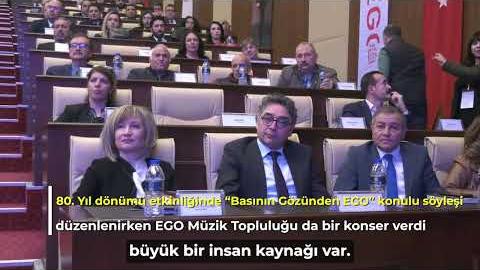 EGO Genel Müdürlüğü, “80. Kuruluş Yıl Dönümü”nü çeşitli etkinliklerle kutlamaya devam ediyor.