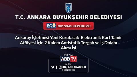 EGO GENEL MÜDÜRLÜĞÜ - Ankaray İşletmesi İçin 2 Kalem Antistatik Tezgah ve İş Dolabı Alımı