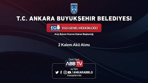 EGO GENEL MÜDÜRLÜĞÜ - 2 Kalem Akü Alımı