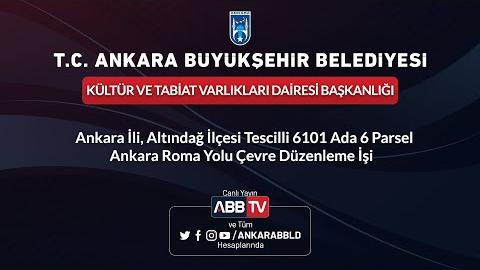 KÜLTÜR VE TABİAT VARLIKLARI DAİRESİ BAŞKANLIĞI - Ankara İli, Altındağ İlçesi Tescilli 6101 Ada 6 Parsel Ankara Roma Yolu Çevre Düzenleme İşi