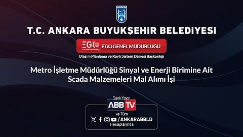 EGO GENEL MÜDÜRLÜĞÜ - Metro İşletme Müdürlüğü Sinyal ve Enerji Birimine Ait Scada Malzemeleri Mal Alımı İşi