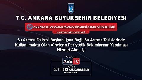 ASKİ GENEL MÜDÜRLÜĞÜ SU ARITMA DAİRESİ BAŞKANLIĞI - Su Arıtma Dairesi Başkanlığına Bağlı Su Arıtma Tesislerinde Kullanılmakta Olan Vinçlerin Periyodik Bakımlarının Yapılması Hizmet Alımı İşi