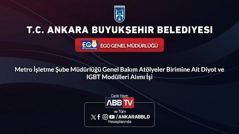 EGO GENEL MÜDÜRLÜĞÜ - Metro İşletme Şube Müdürlüğü Genel Bakım Atölyeler Birimine Ait Diyot ve IGBT Modülleri Alımı İşi