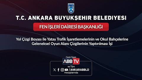 FEN İŞLERİ DAİRESİ BAŞKANLIĞI - Yatay Trafik İşaretlemeleri ve Okullara  Oyun Alanı Çizgileri
