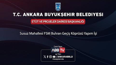ETÜT VE PROJELER DAİRESİ BAŞKANLIĞI - Susuz Mahallesi FSM Bulvarı Geçiş Köprüsü Yapım İşi