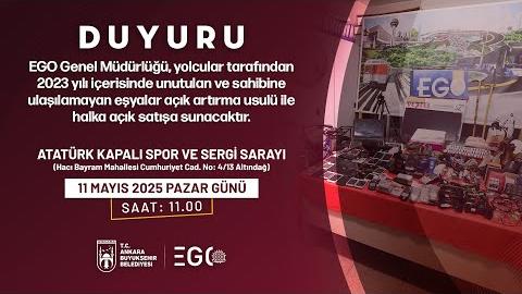 EGO GENEL MÜDÜRLÜĞÜ - Yolcular Tarafından 2023 Yılı İçerisinde Unutulan Eşyaların Açık Artırma İle Halka Satışı