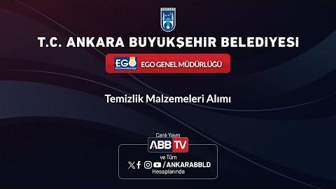 EGO GENEL MÜDÜRLÜĞÜ - Temizlik Malzemeleri Alımı