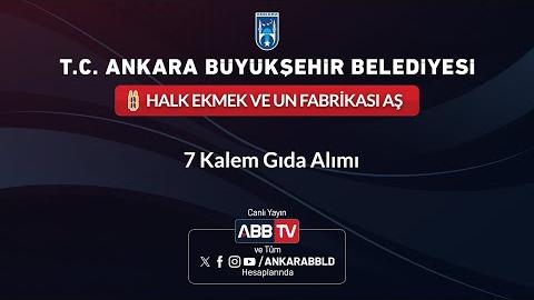 HALK EKMEK ve UN FABRİKASI AŞ - 7 Kalem Gıda Alımı