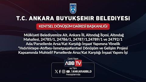 KENTSEL DÖNÜŞÜM DAİRESİ BAŞKANLIĞI - Muhtelif Parsellerde Arsa/Kat Karşılığı İnşaat Yapımı İşi