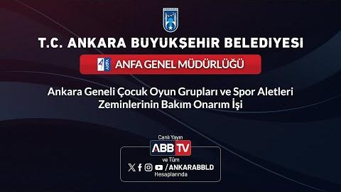 ANFA GENEL MÜDÜRLÜĞÜ - Ankara Geneli Çocuk Oyun Grupları ve Spor Aletleri Zeminlerinin Bakım Onarımı İşi