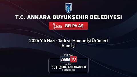 BELPA AŞ - 2026 Yılı Hazır Tatlı ve Hamur İşi Ürünleri Alım İşi