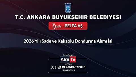 BELPA AŞ - 2026 Yılı Sade ve Kakaolu Dondurma Alımı İşi