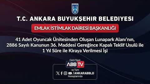 EMLAK İSTİMLAK DAİRESİ BAŞKANLIĞI - 41 Adet Oyuncak Ünitesinden Oluşan Lunapark Alanı'nın,2886 Sayılı Kanunun 36. Maddesi Gereğince Kapalı Teklif Usulü ile1 Yıl Süre ile Kiraya Verilmesi İşi