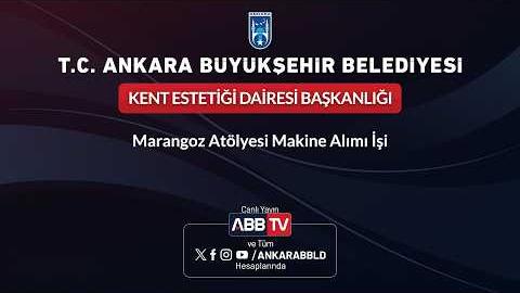 KENT ESTETİĞİ DAİRESİ BAŞKANLIĞI - Marangoz Atölyesi Makine Alımı İşi
