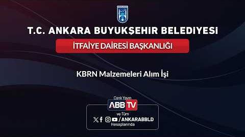 İTFAİYE DAİRESİ BAŞKANLIĞI - KBRN Malzemeleri Alım İşi