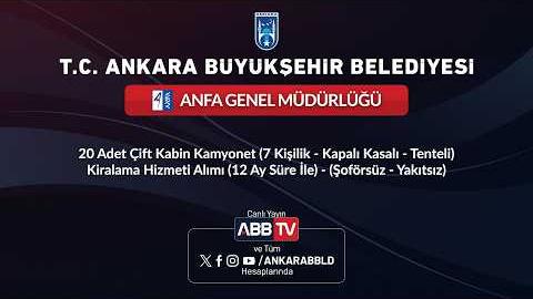 ANFA GENEL MÜDÜRLÜĞÜ - 20 Adet Çift Kabin Kamyonet (7 Kişilik - Kapalı Kasalı - Tenteli) Kiralama Hizmeti Alımı (12 Ay Süre İle) - (Şoförsüz - Yakıtsız)