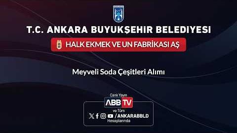 HALK EKMEK VE UN FABRİKASI AŞ - Meyveli Soda Çeşitleri Alımı