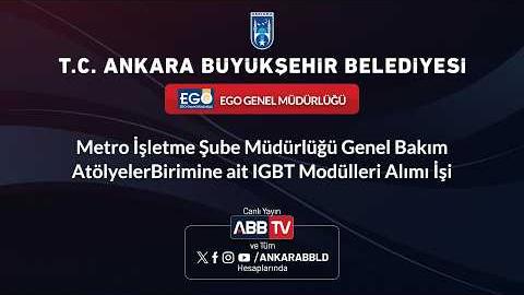 EGO GENEL MÜDÜRLÜĞÜ - Metro İşletme Şube Müdürlüğü Genel Bakım Atölyeler Birimine ait IGBT Modülleri